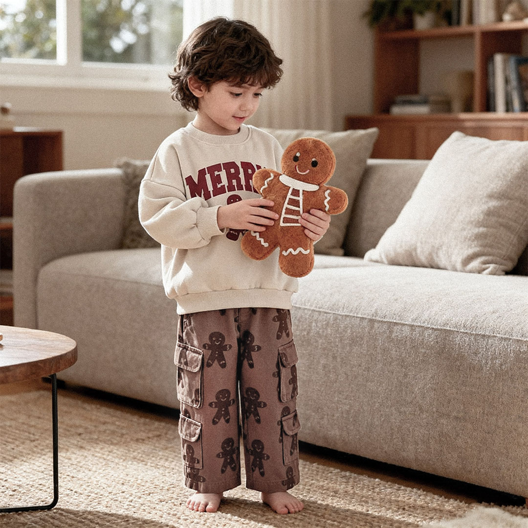 Baby & Kids Gingerbread Multiple Pockets Pants