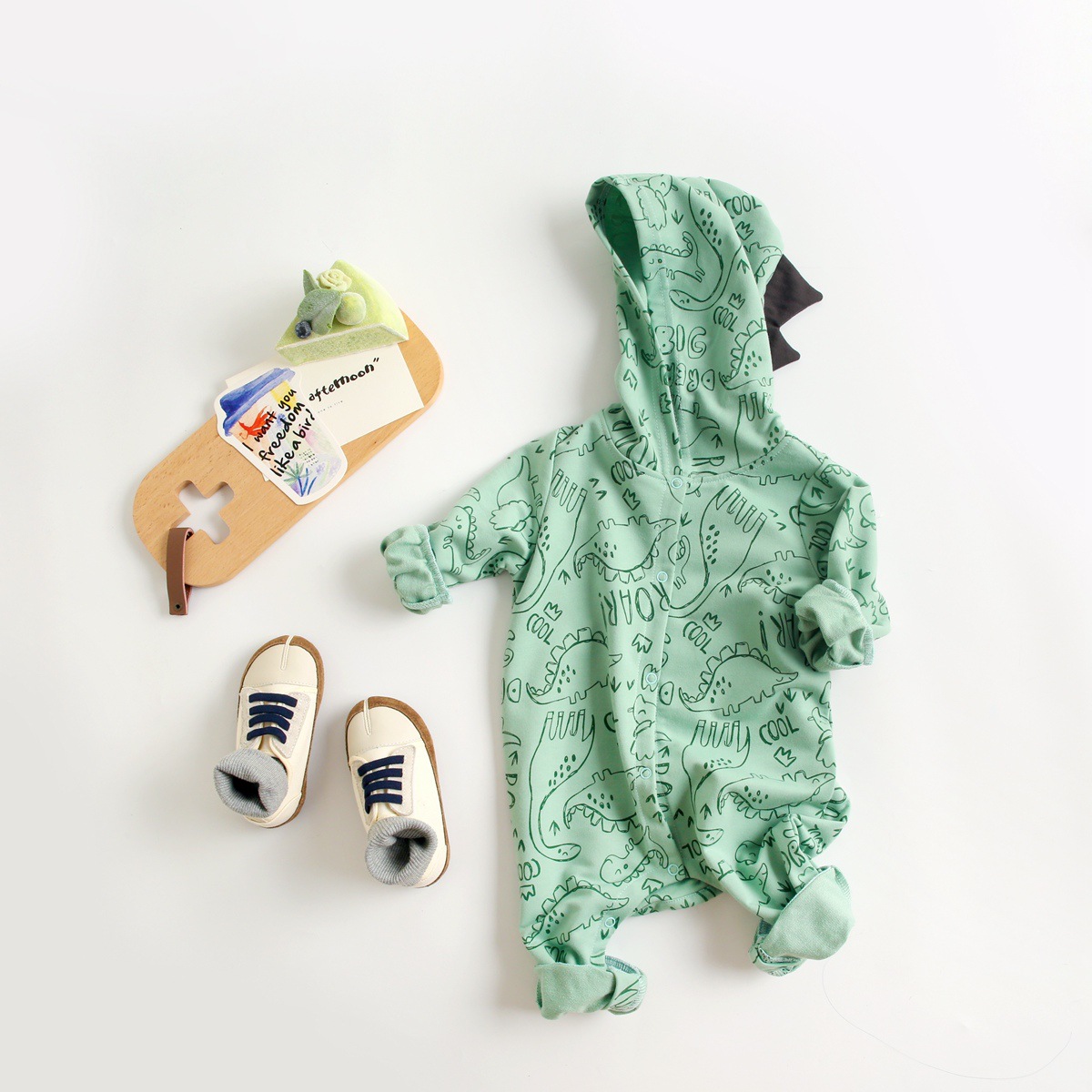 Baby Newborn Dinosaur Romper