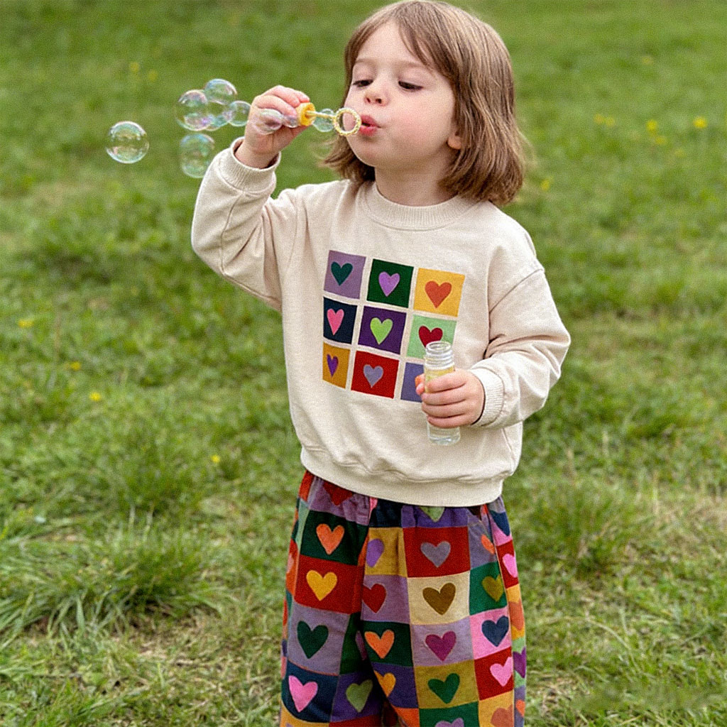 Baby & Kids Colorful Heart Sweatshirt