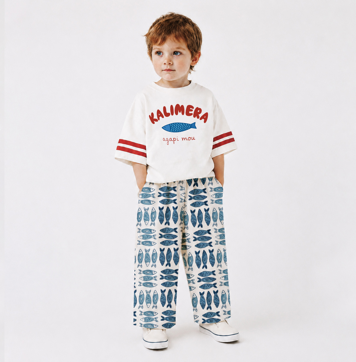 KALIMERA AGAPI MOU Baby & Kids Sardines 2 Piece Set