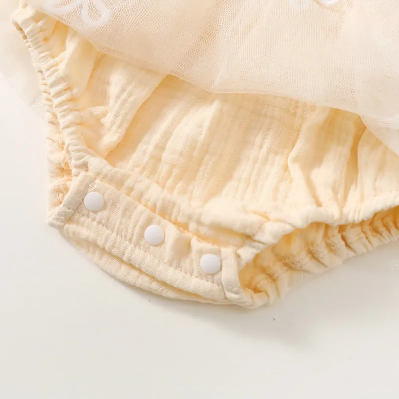 ONE Baby Flower Strap Bodysuit with Headband