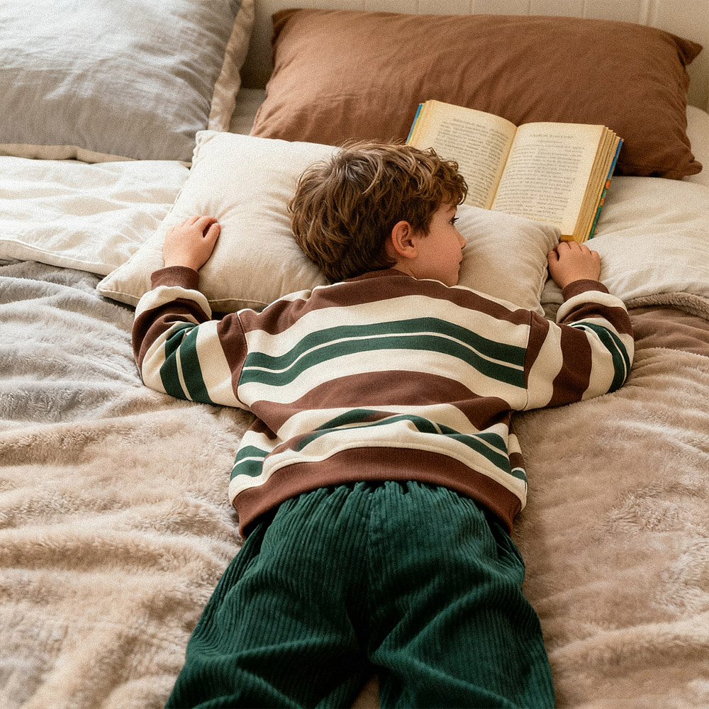 Baby & Kids Christmas Bear Stripe Sweatshirt 