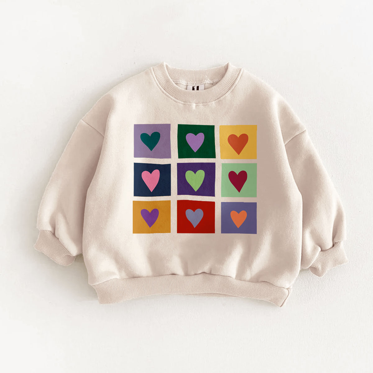 Baby & Kids Colorful Heart Sweatshirt
