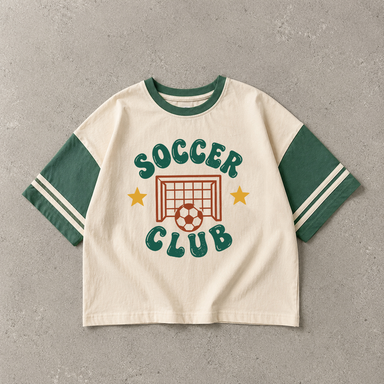 SOCCER CLUB Baby & Kids Color Blocking Tee