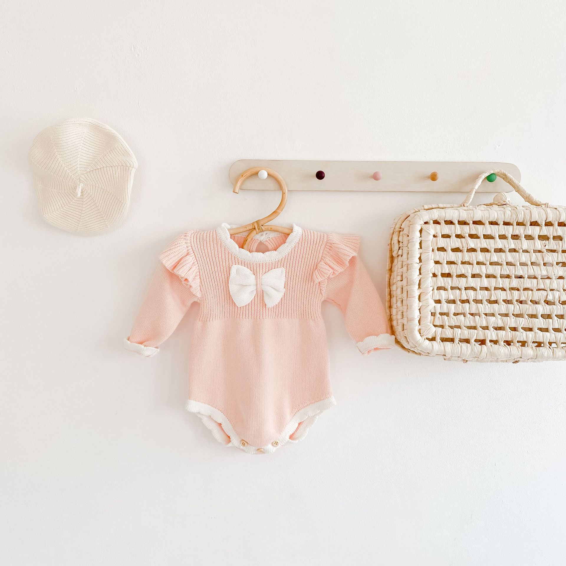 Baby Girl Bow Tie Bodysuit