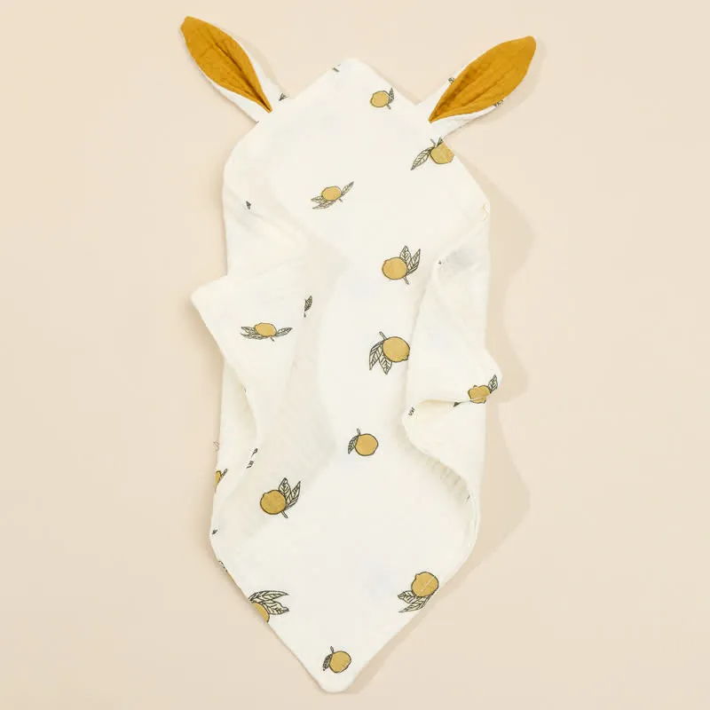 Baby Muslin Rabbit Ears Burp Cloths