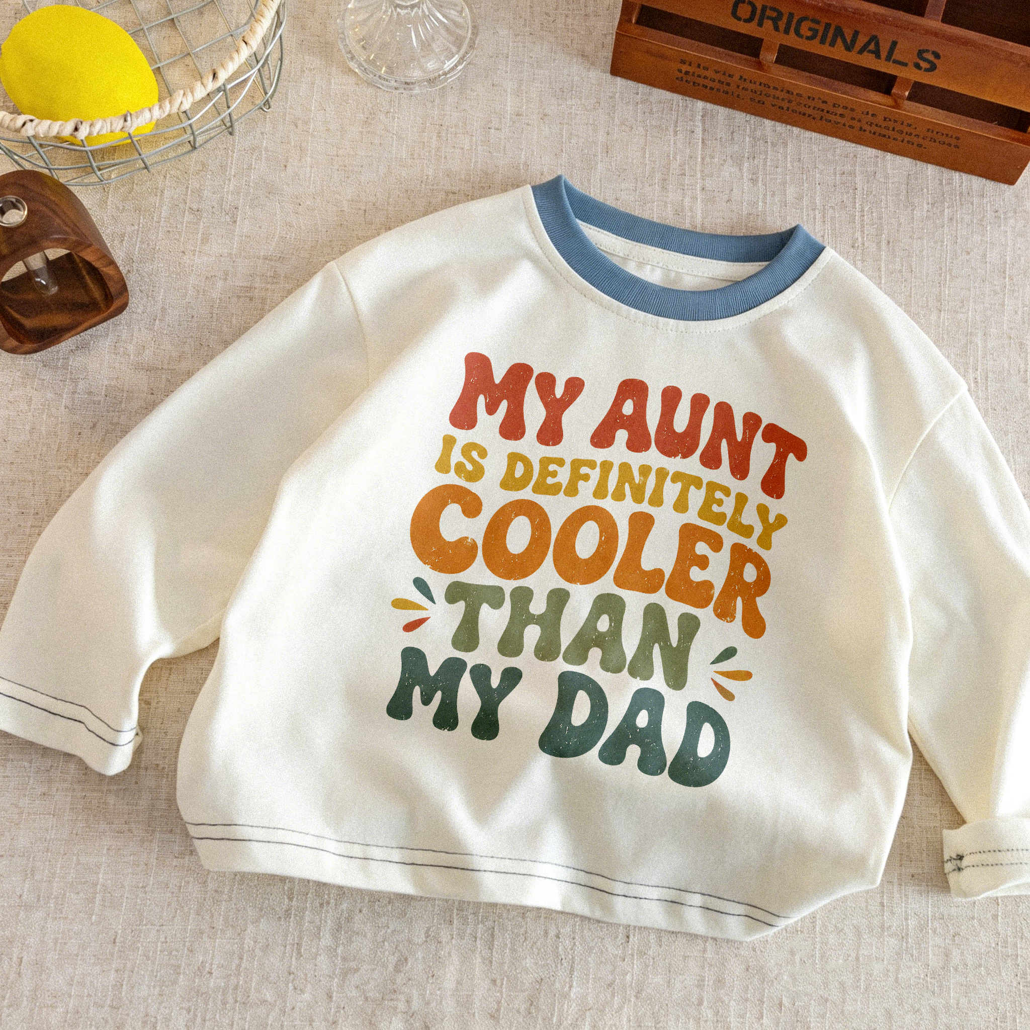 MY AUNT IS DEFINITELY COOLER THAN MY DAD Baby & Kids Printing Tee