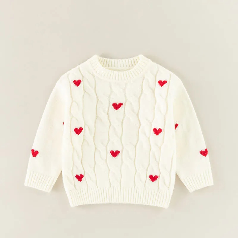Kid Heart Shaped Christmas Sweater