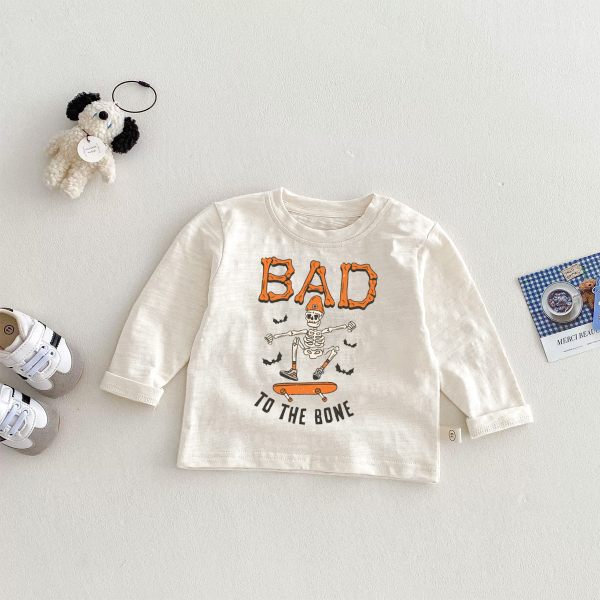 BAD TO THE BONE Baby Toddler T-Shirt