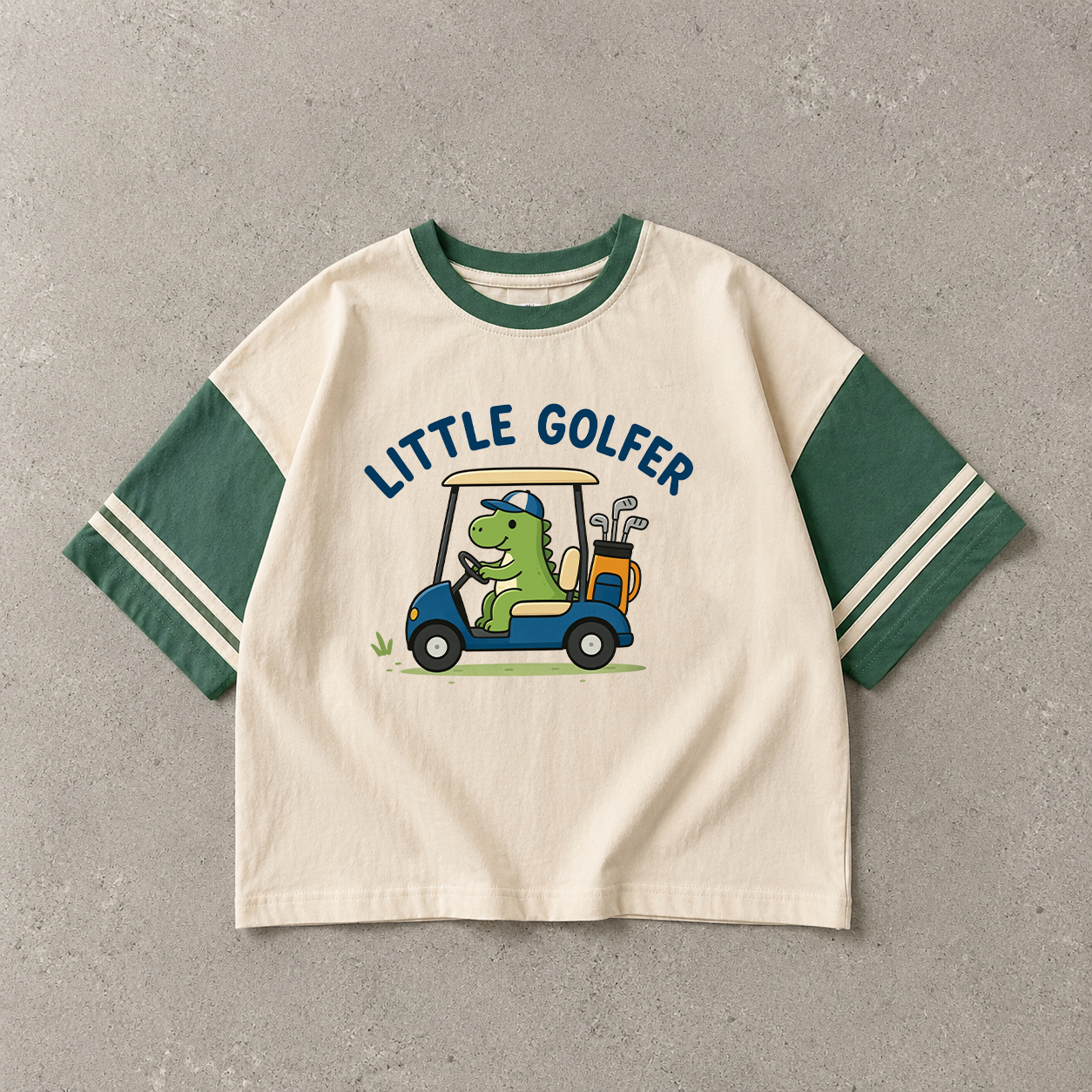 LITTLE GOLFER Baby & Kids Dinosaur Color Blocking Tee