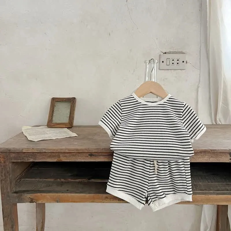 Baby 2-Piece Lovely Striped Basic Set