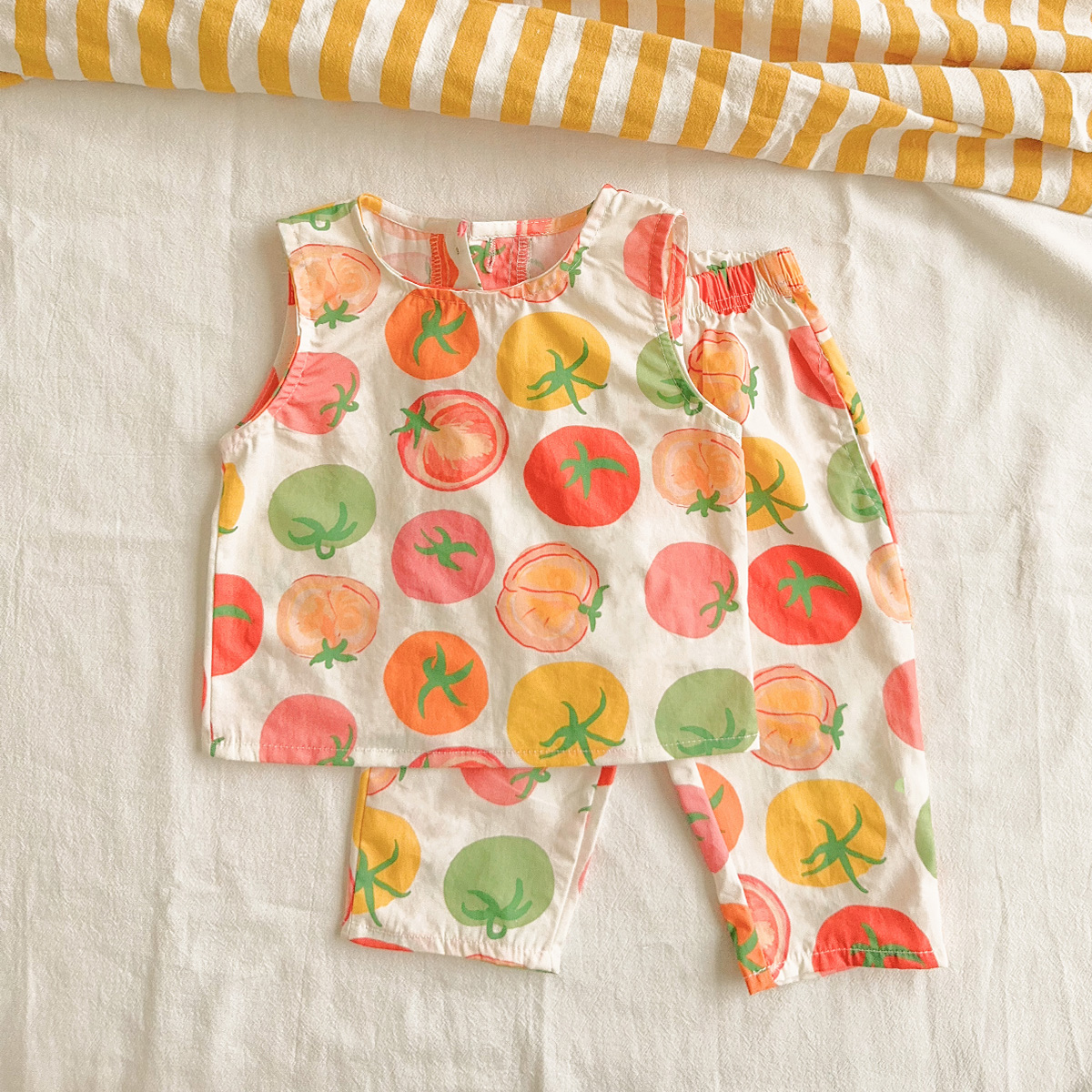 Baby Toddler 2-Piece Colorful Tomatoes Set
