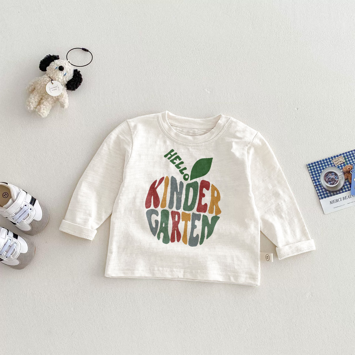 HELLO KINDER GARTEN Baby Toddler Stamps T-Shirt
