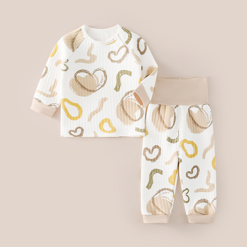 Toddler 2 Piece Khaki Heart Set 