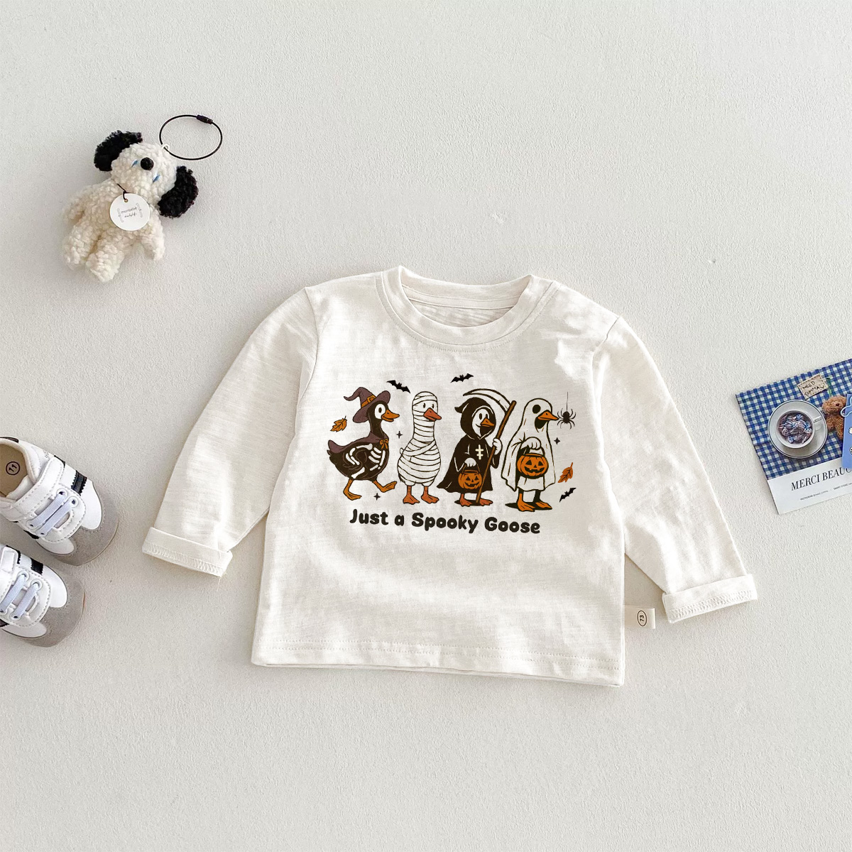 JUST A SPOOKY GOOSE Baby Toddler Halloween T-Shirt