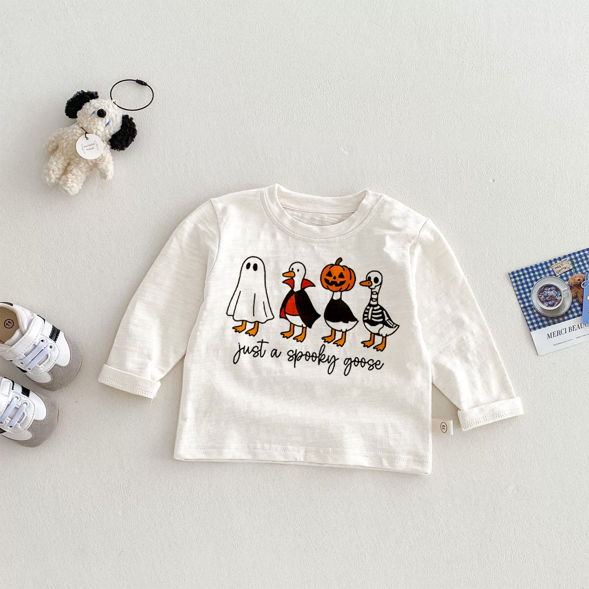 JUST A SPOOKY GOOSE Baby Toddler Goose T-Shirt