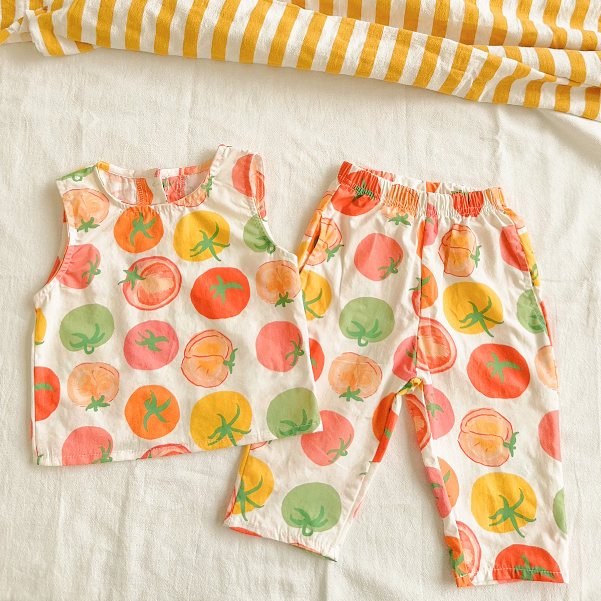 Baby Toddler 2-Piece Colorful Tomatoes Set
