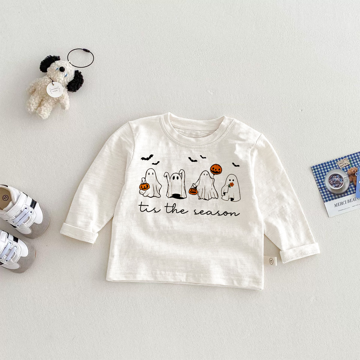 TIS THE SEASON GHOSTS Baby Toddler T-Shirt