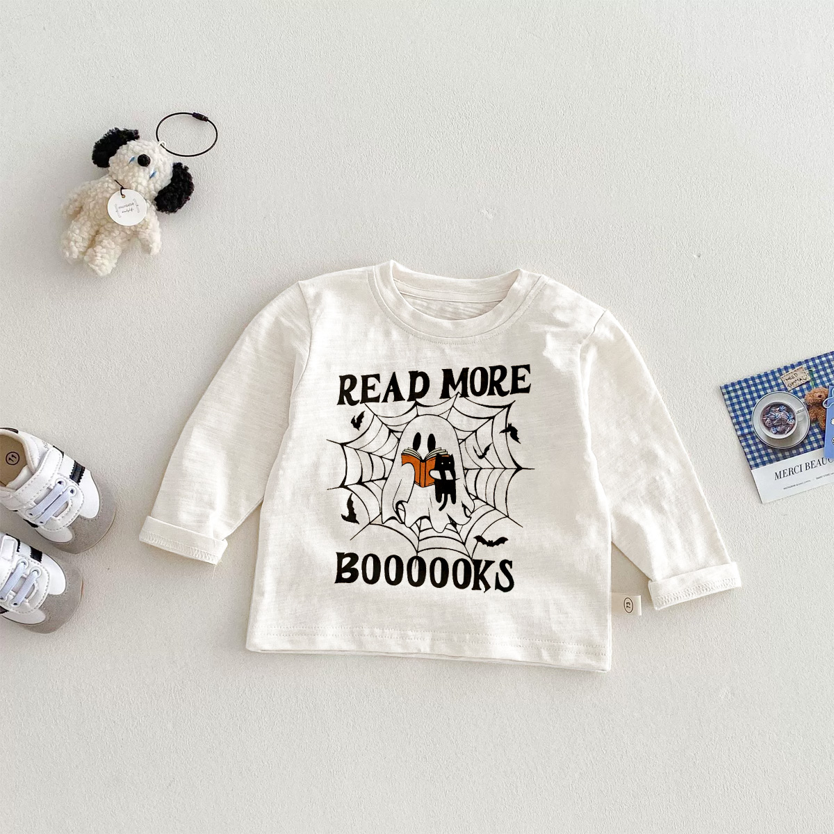 READ MORE BOOKS Baby Toddler Ghost T-Shirt
