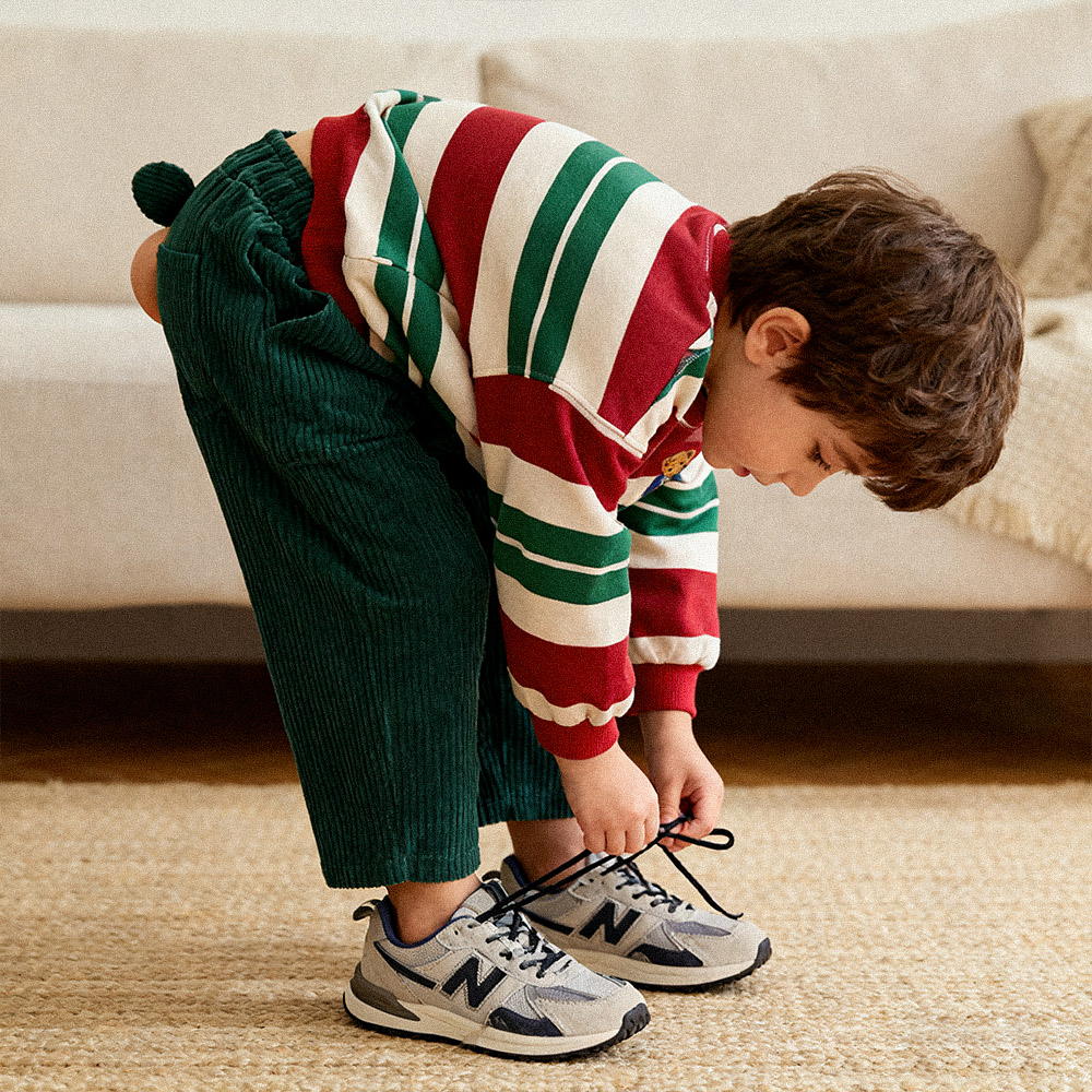 Baby & Kids Christmas Bear Stripe Sweatshirt 