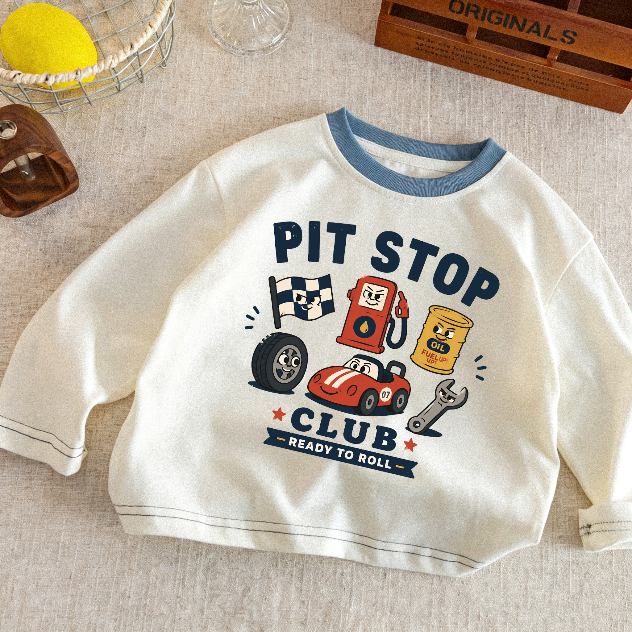 PIT STOP CLUB Baby & Kids Printing Tee