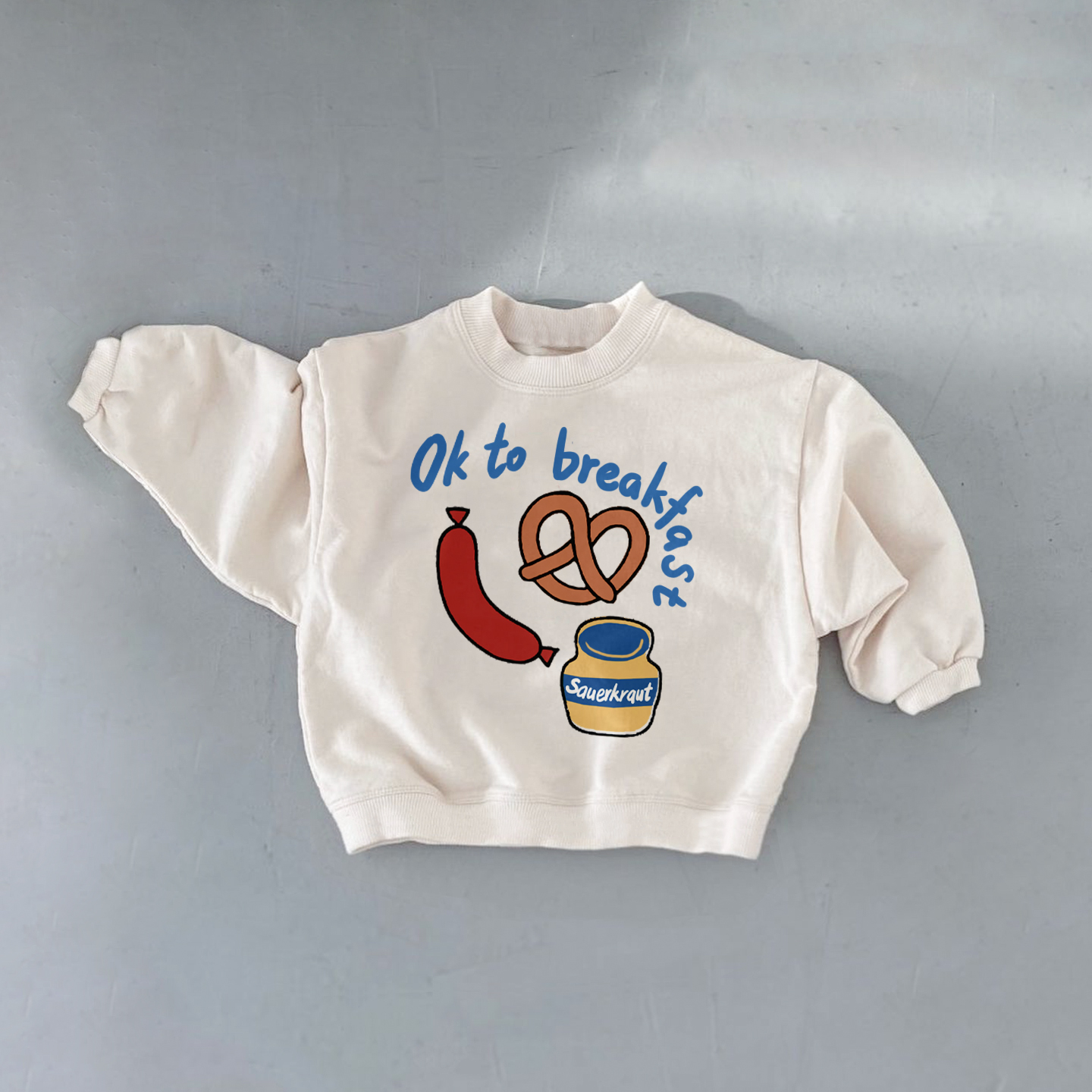 OK TO BREAKFAST Baby Toddler Sweatshirt