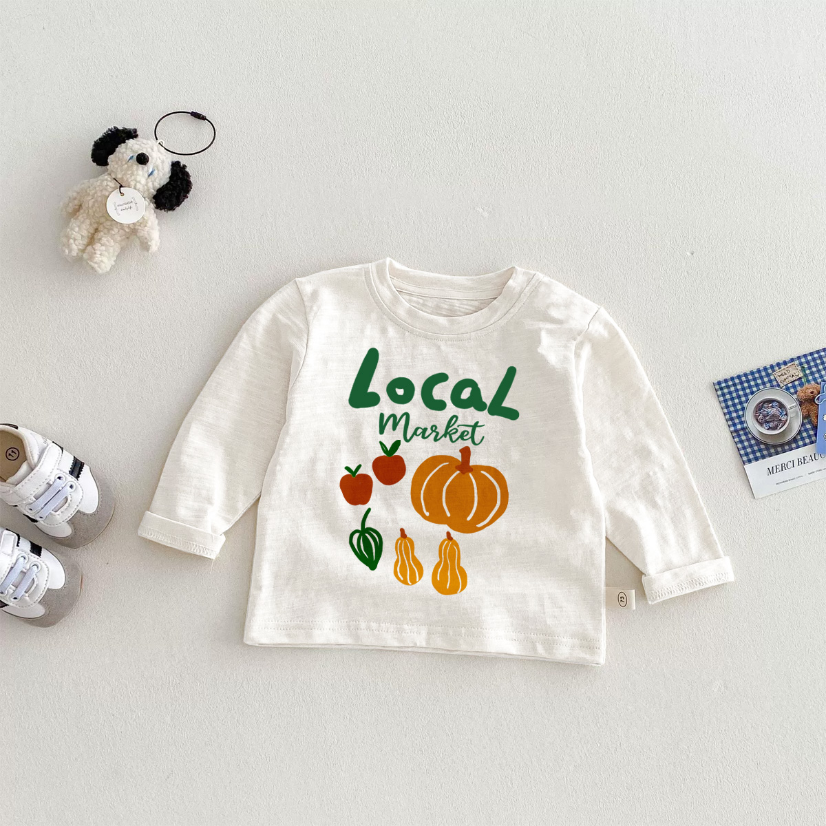 LOCAL Baby Toddler Pumpkin Apple T Shirt