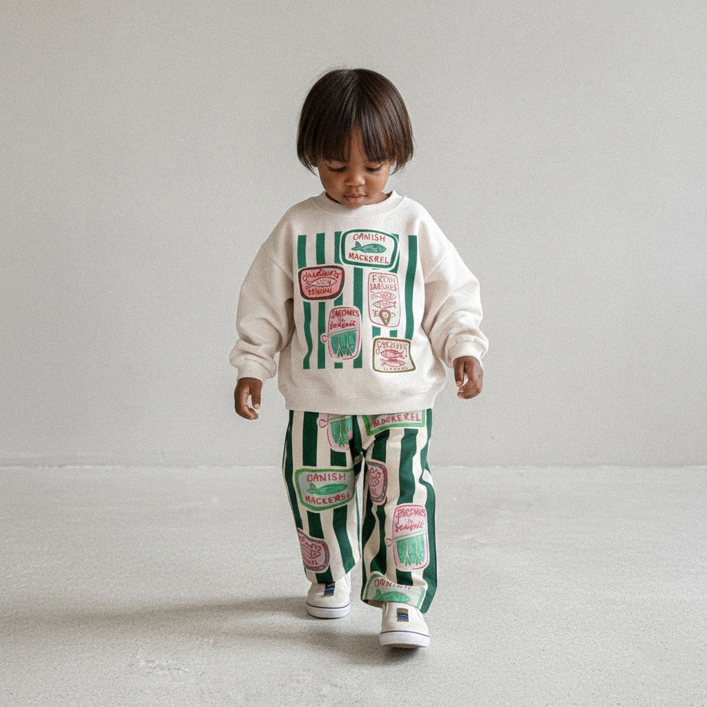 Baby & Kids Sardines Stripe Sweatshirt