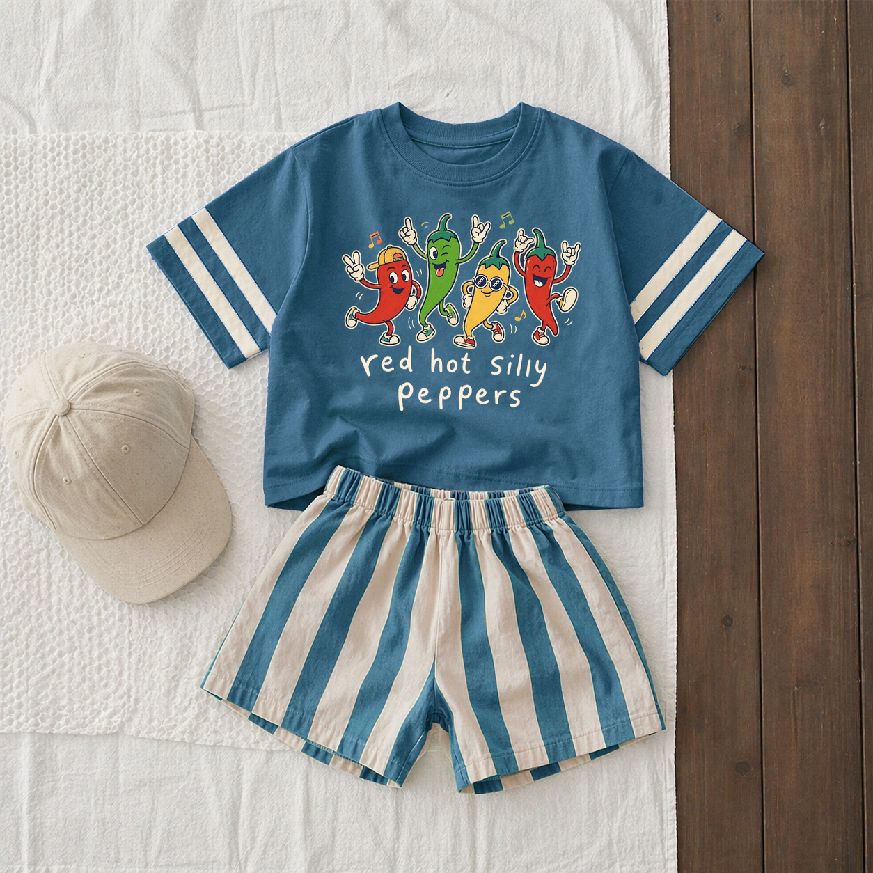 RED HOT SILY PEPPER Baby & Kids Tee and Shorts Sets