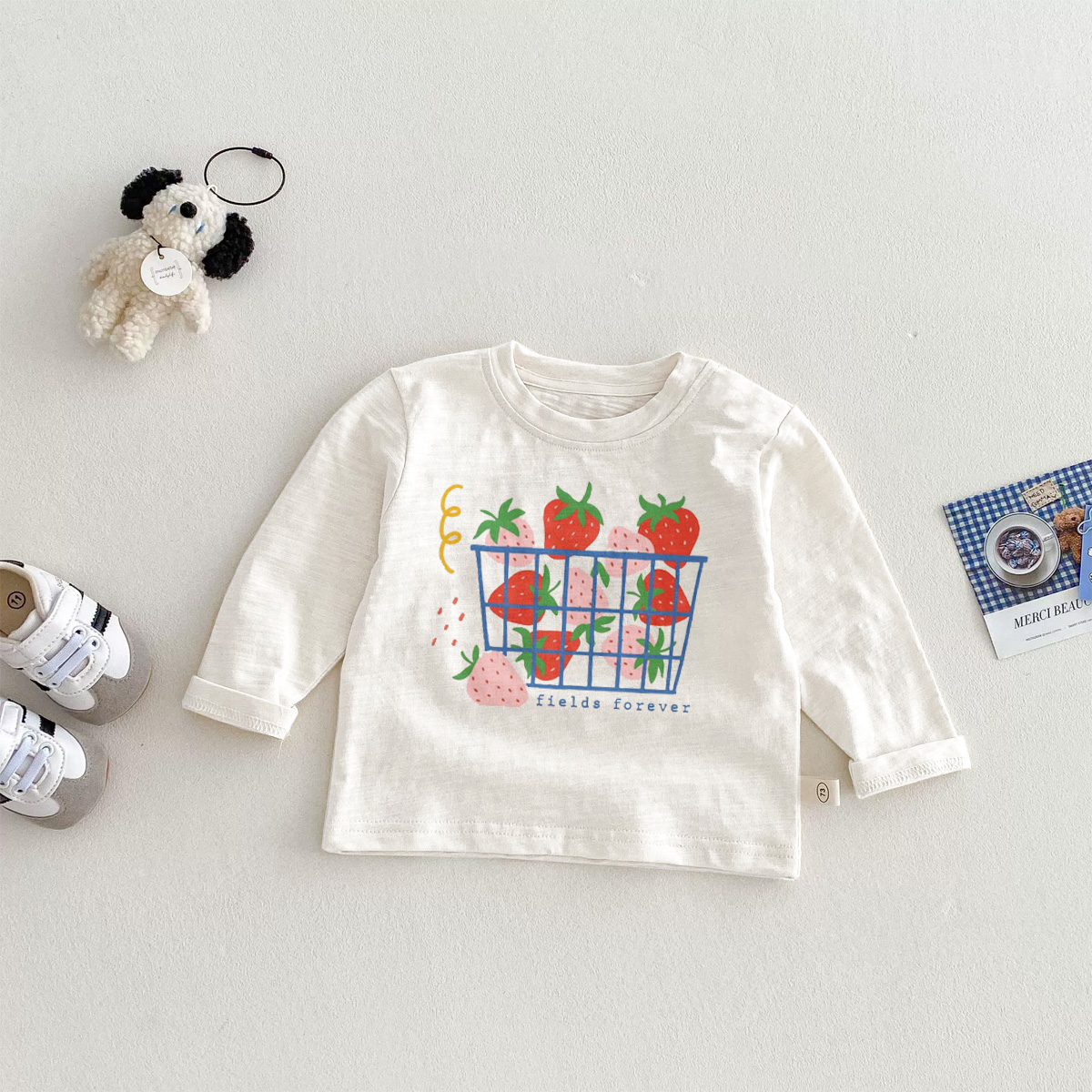 FIELDS FOREVER Baby Toddler Strawberries T-Shirt