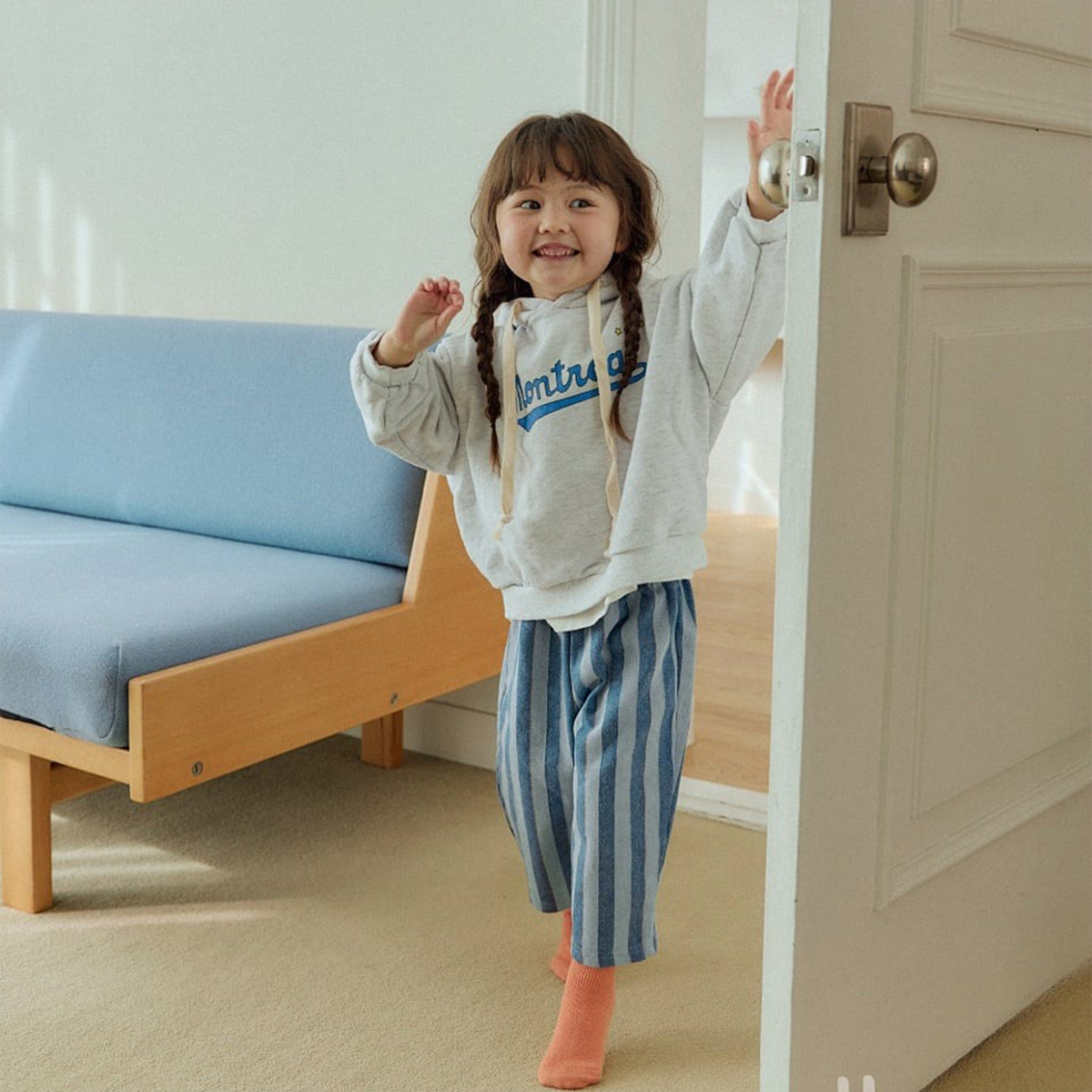 Kid Baby Contrast stripes Casual Pants