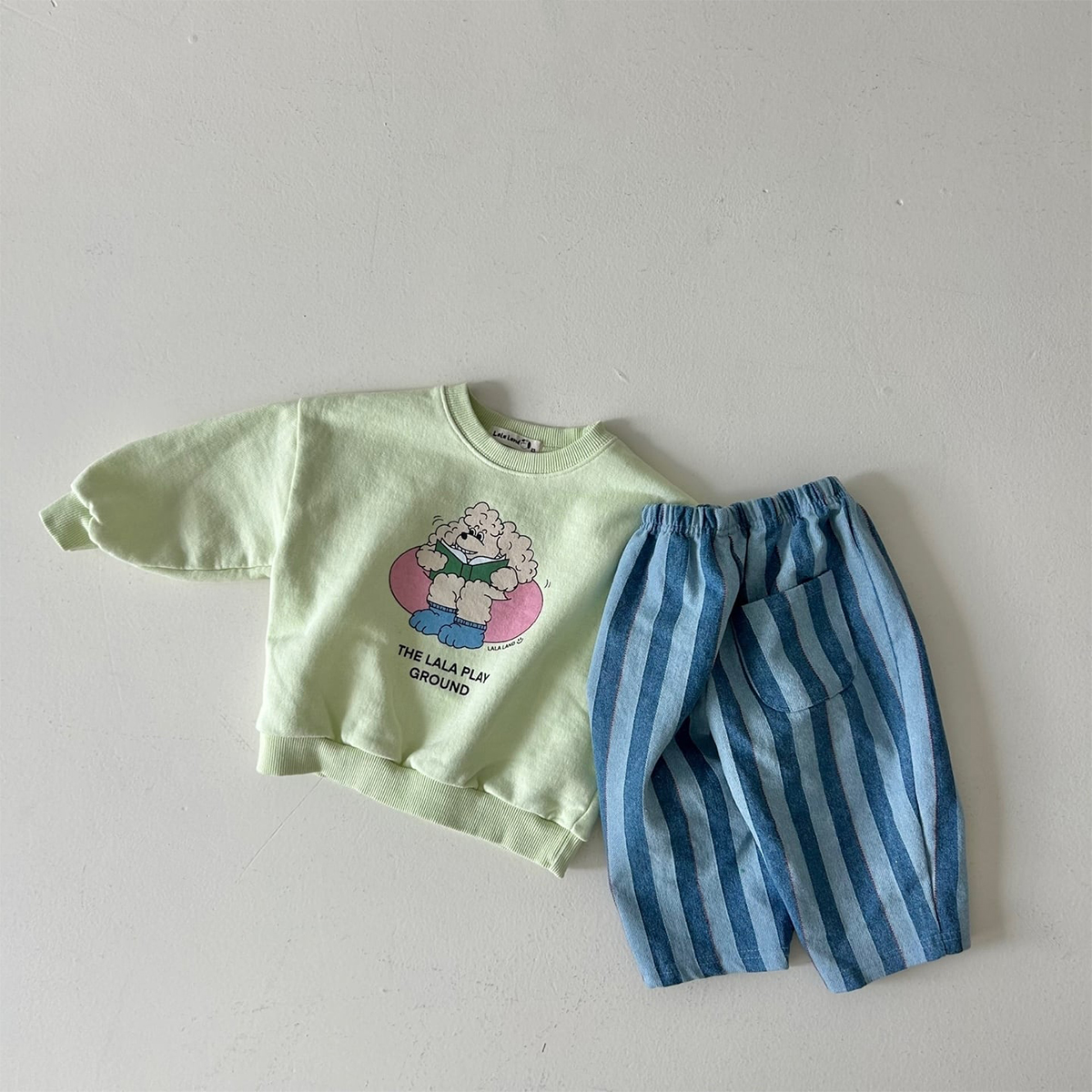 Kid Baby Contrast stripes Casual Pants