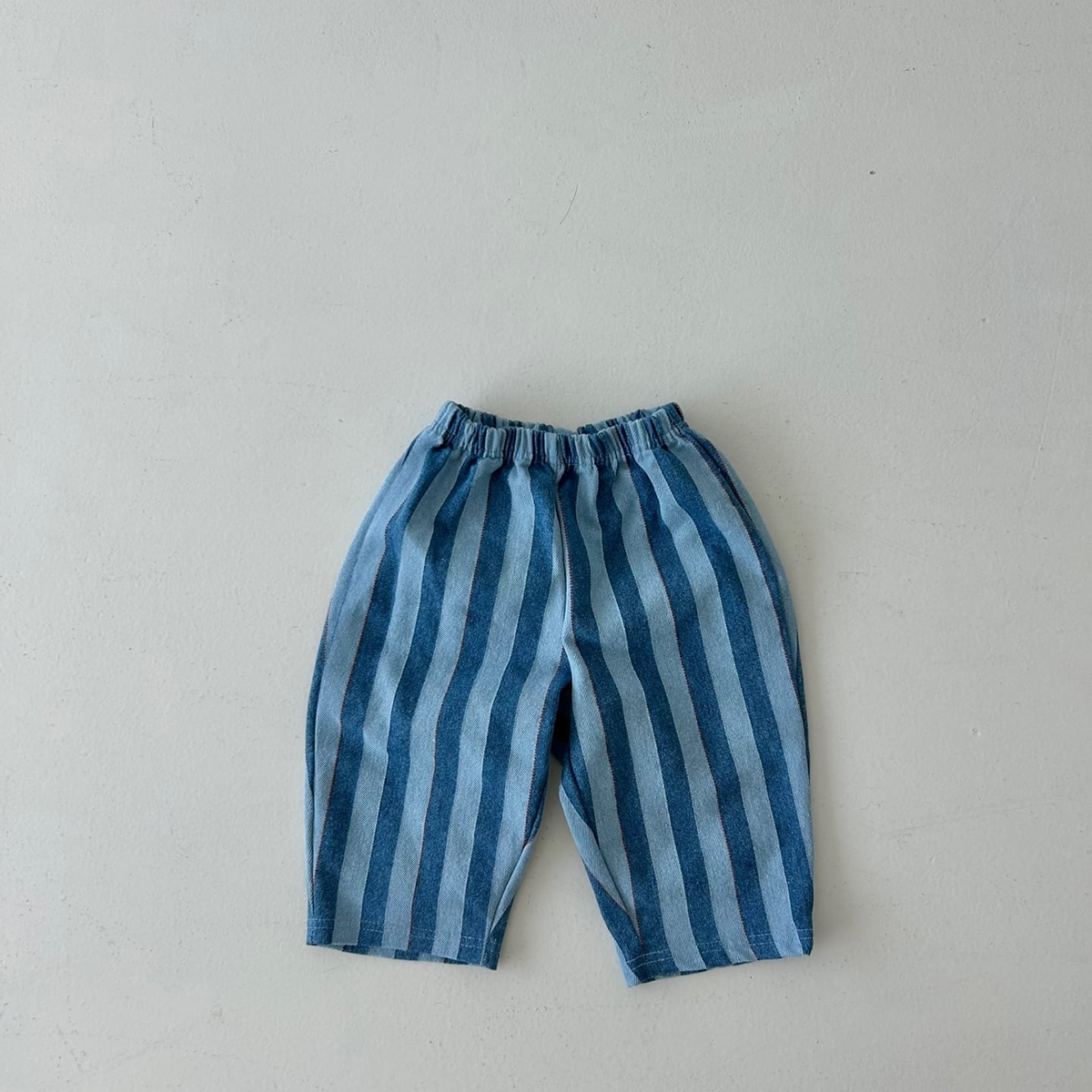 Kid Baby Blue Contrast stripes Casual Pants