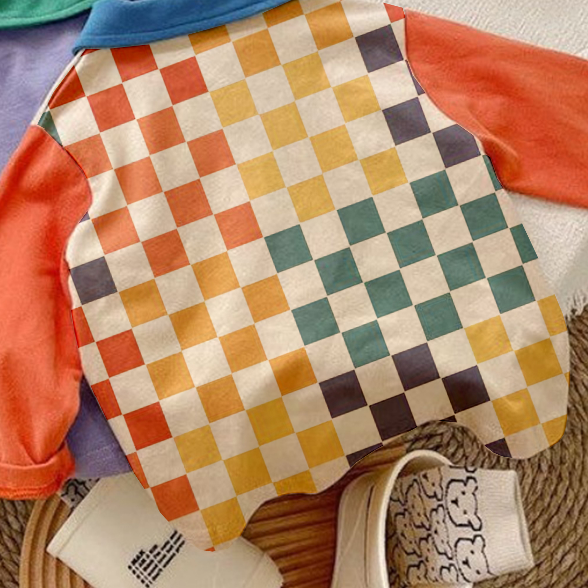 Baby Toddler Colorblocked Polo Sweatshirt