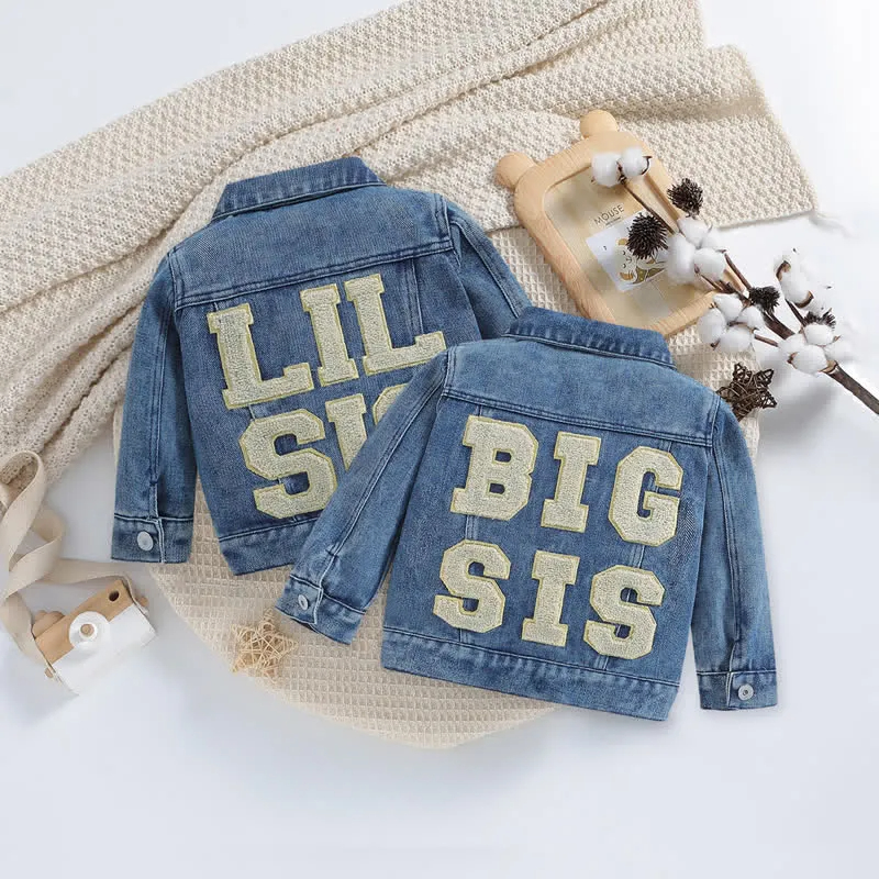 Baby Toddler Girl Denim Sister Jacket