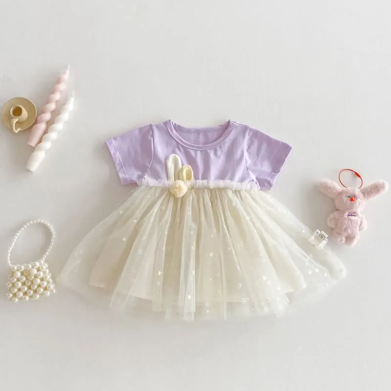 Baby Bunny Ears Tulle Cute Dress