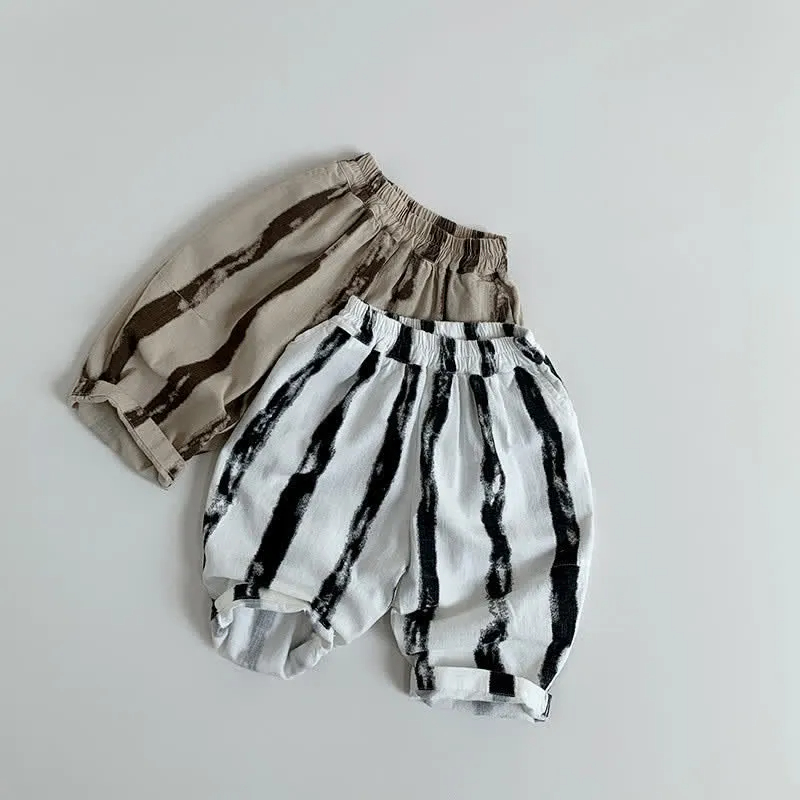 Kid Boy Fashion Design Vertical Striped Pants