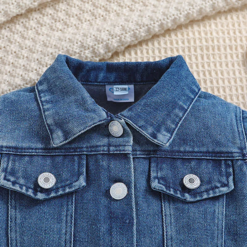 Baby Toddler Girl Denim Sister Jacket