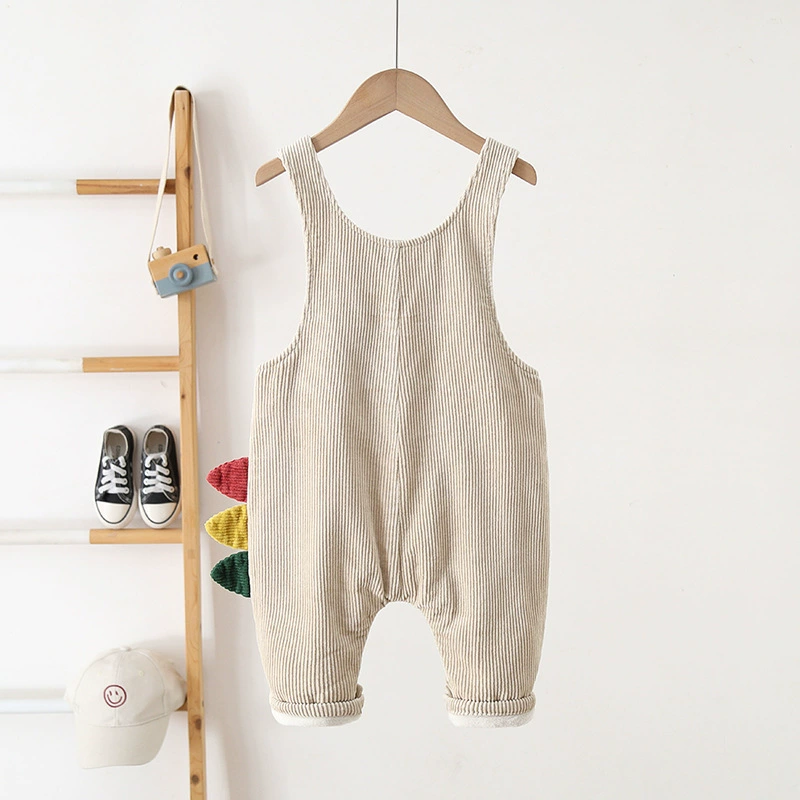 Baby 3D Dinosaur Denim Overalls