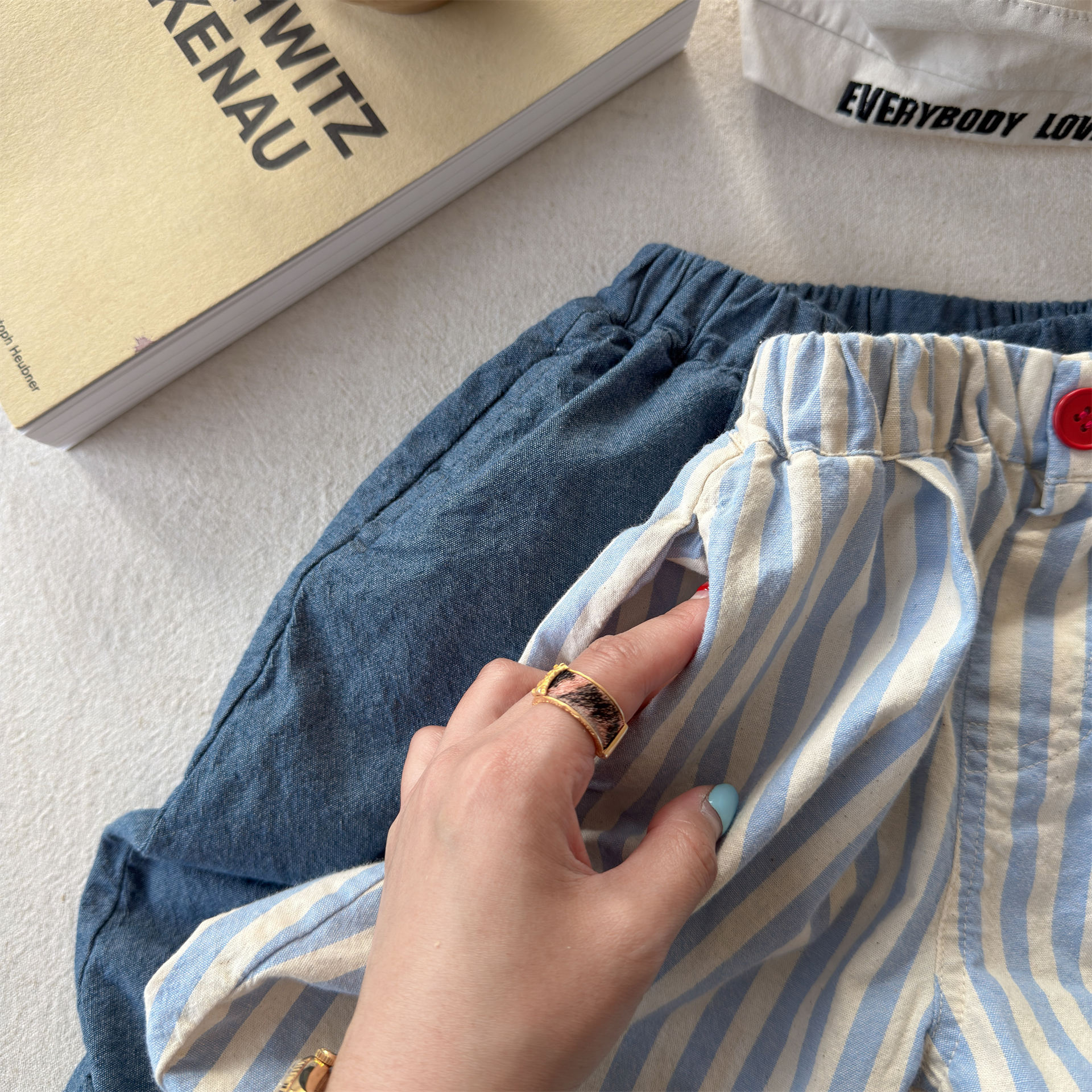Kids Stripe or Denim Pants