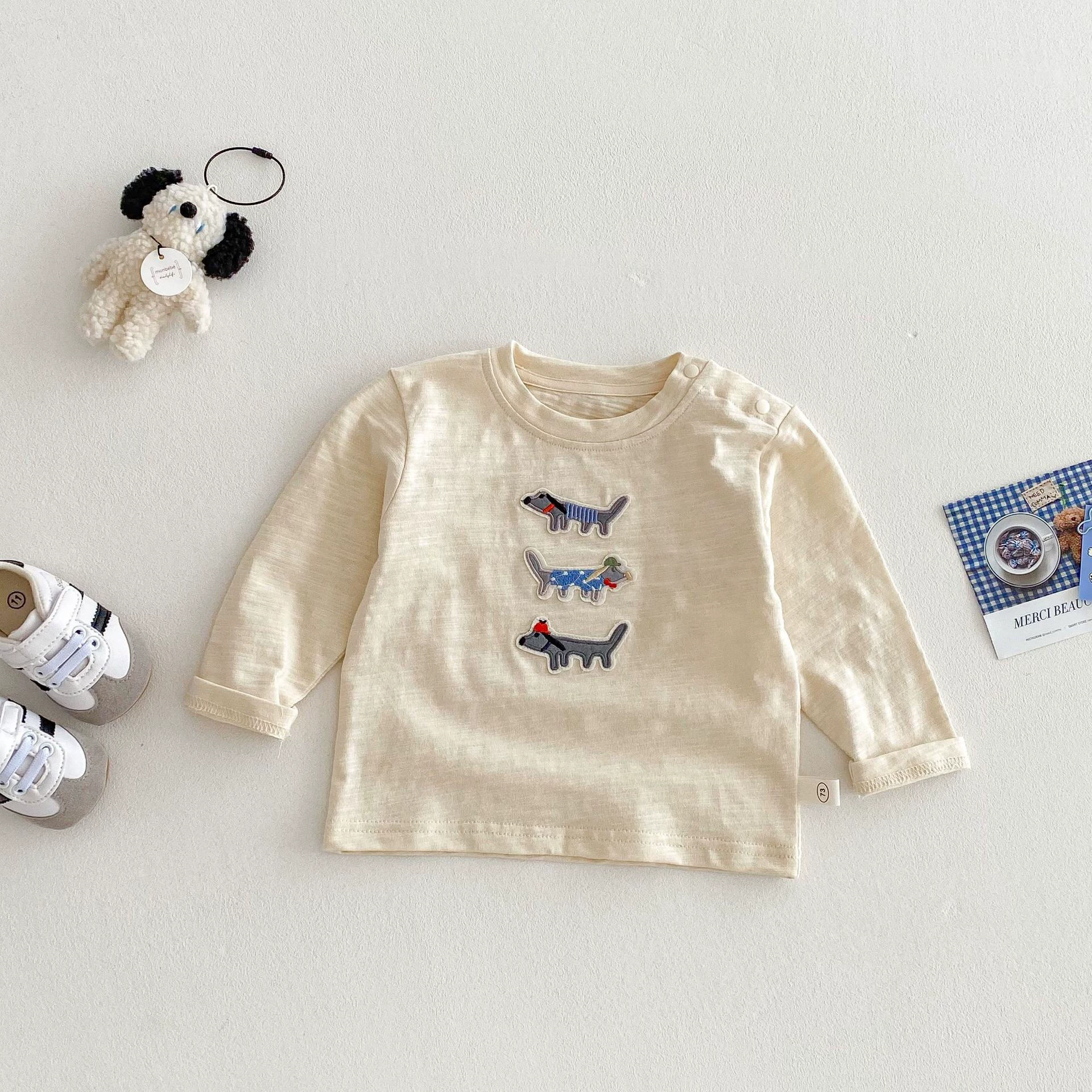 Baby Embroidered Dog T-shirt