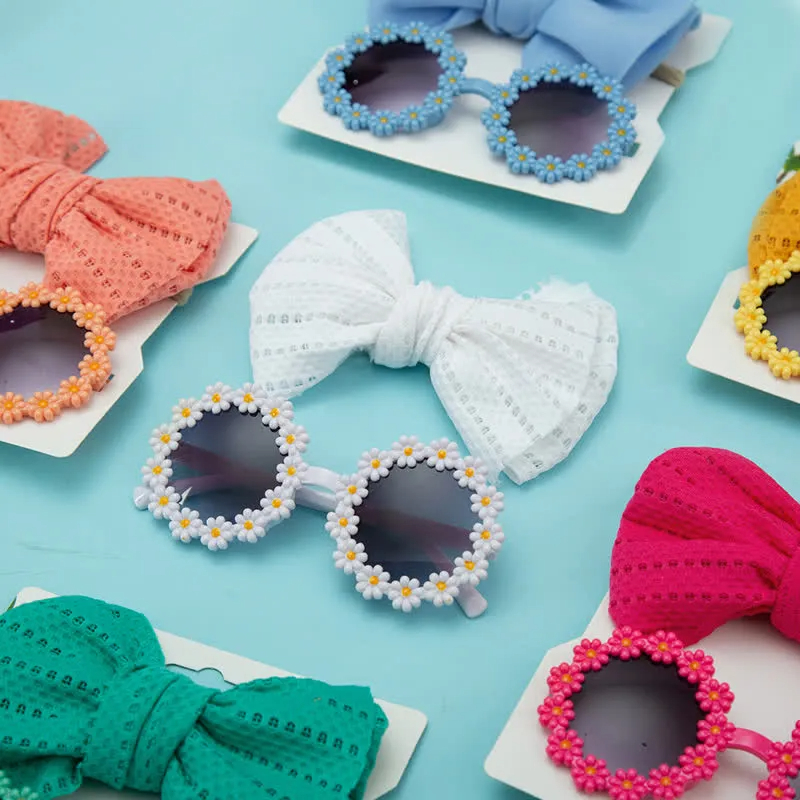 Baby Flower Sunglasses and Headband Set