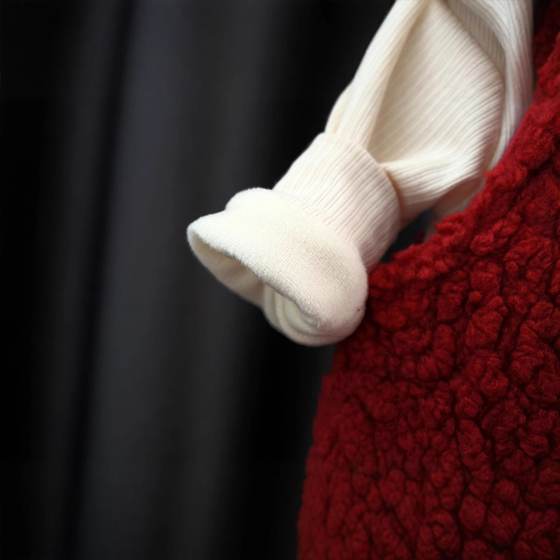 2 Piece Toddler Colorful pom-pom Dress Set