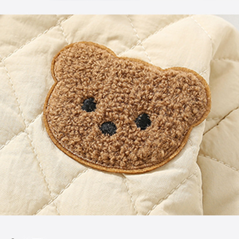 Baby Polo Quilted Bear Rompers