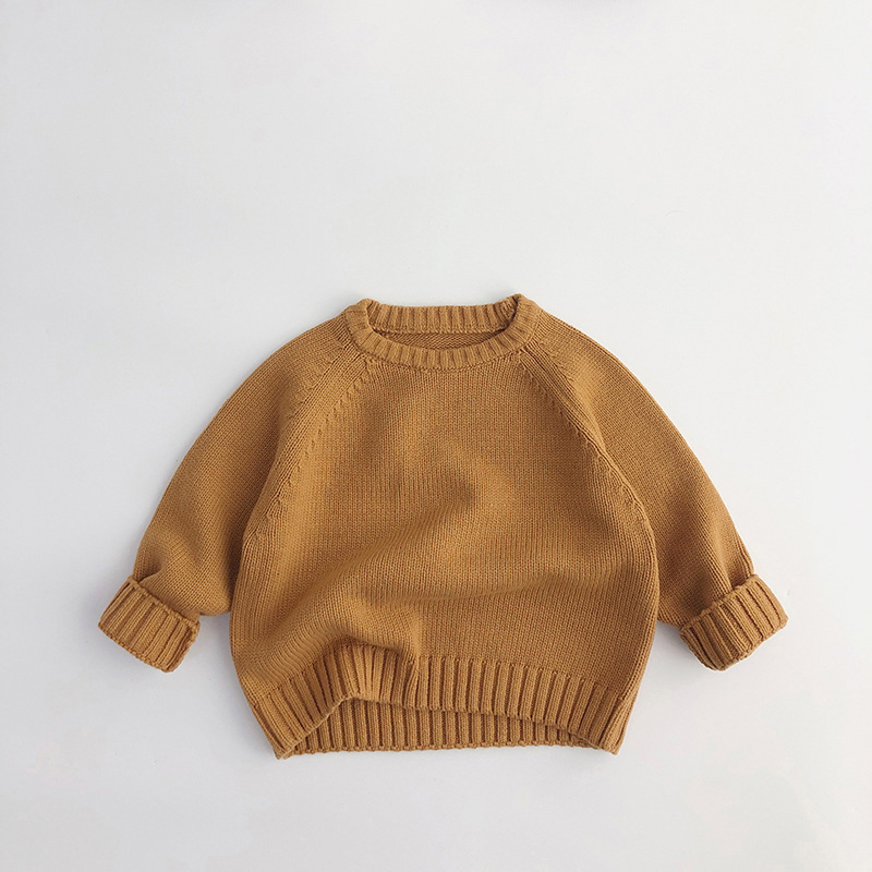 Toddler Solid Color Pullover Sweater
