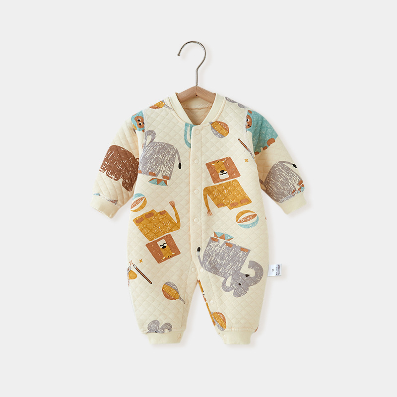 Baby Newborn Forest Thickened Romper