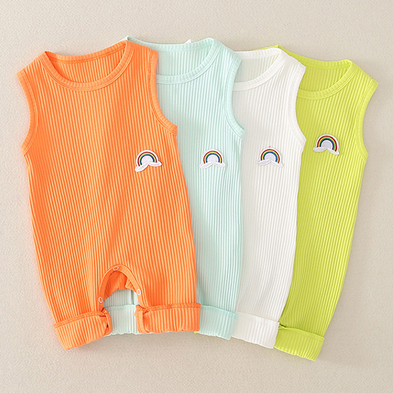 Baby Rainbow Vest Romper