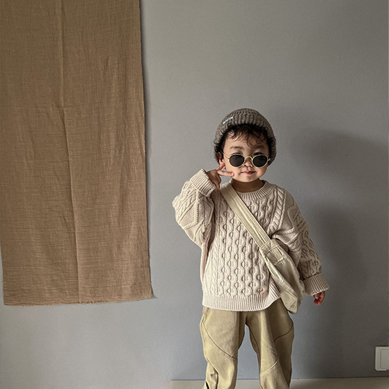 Toddler Retro Twist Pullover Sweater