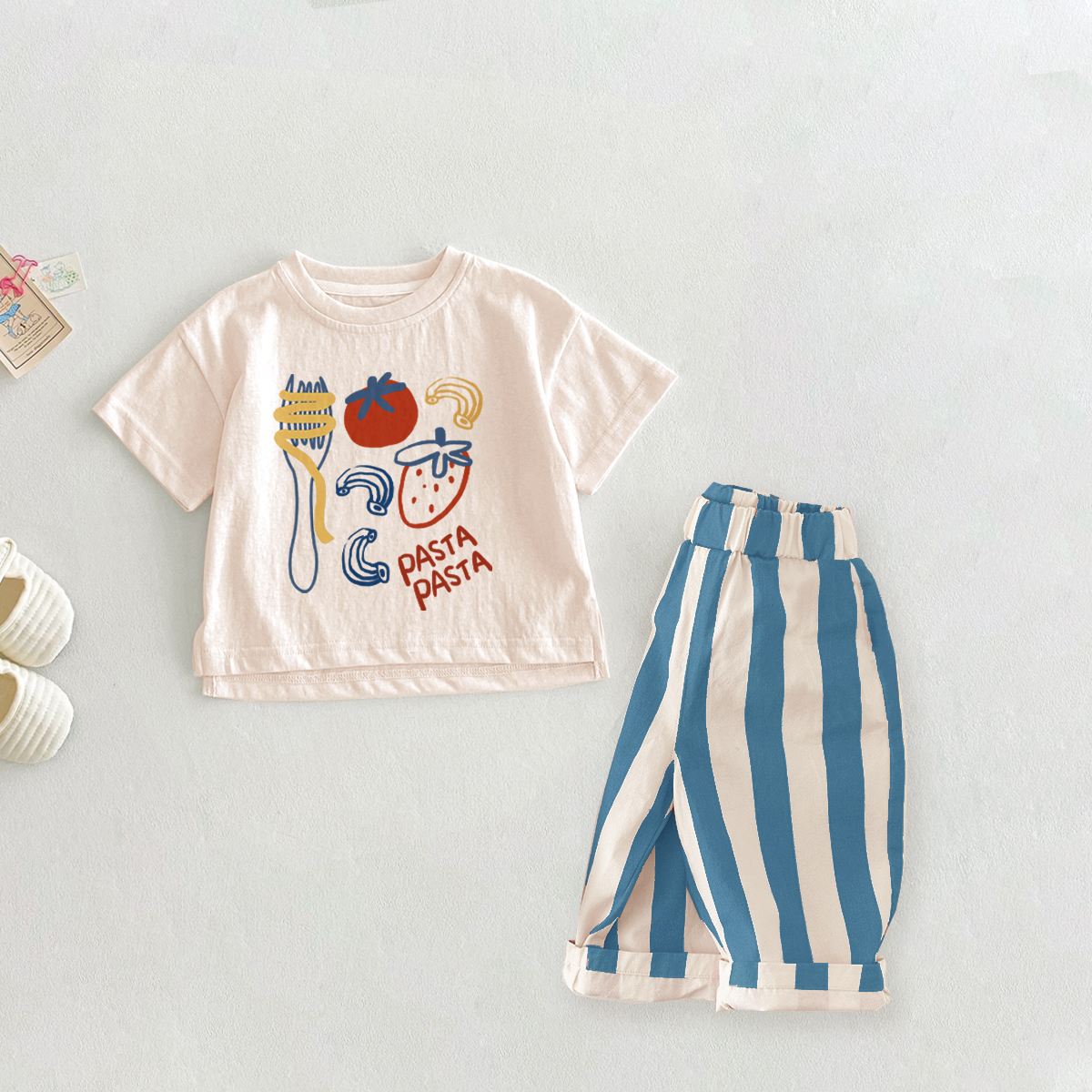 Baby 2-Piece Food Pattern Casual Pants Set