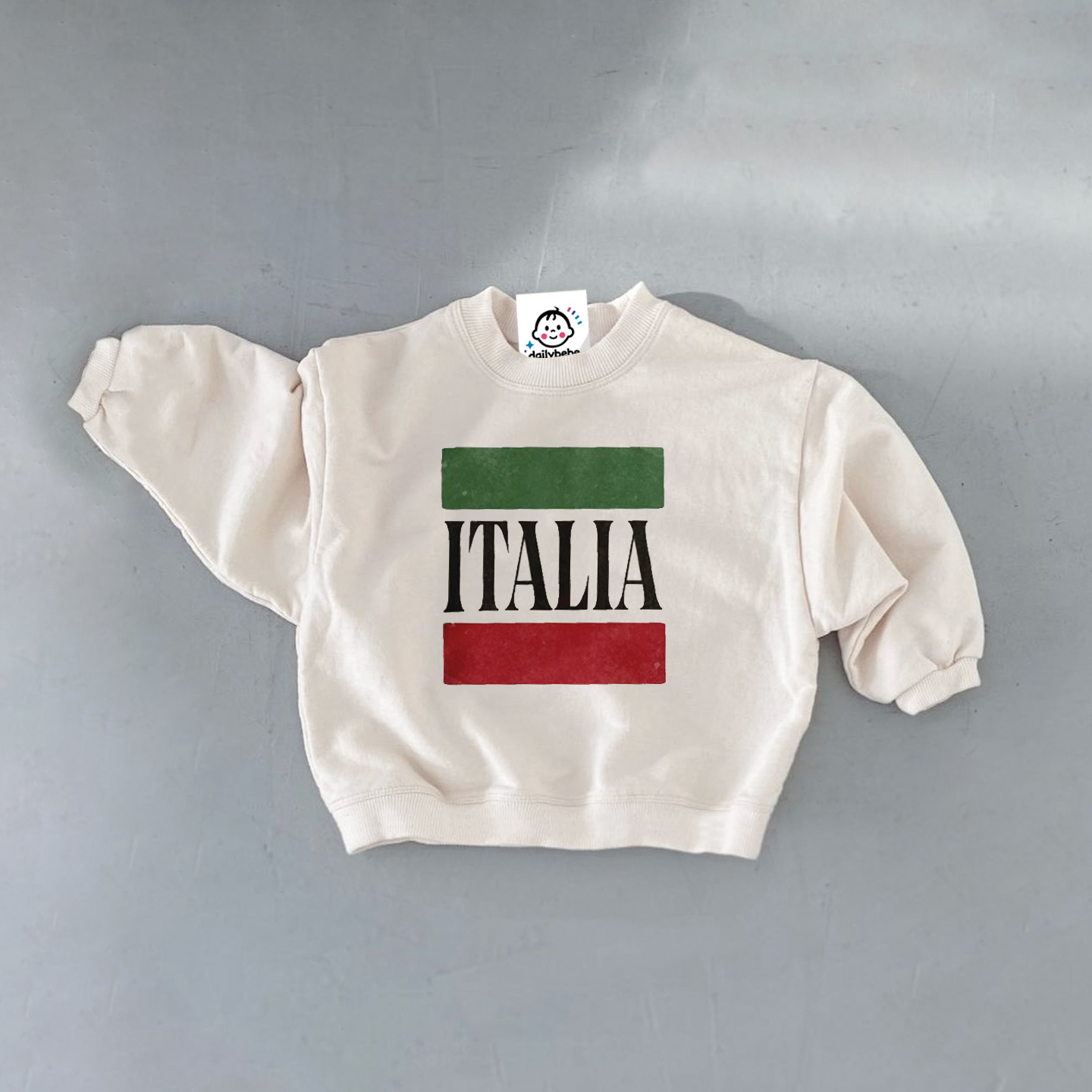 ITALY Baby White Sweatshirt